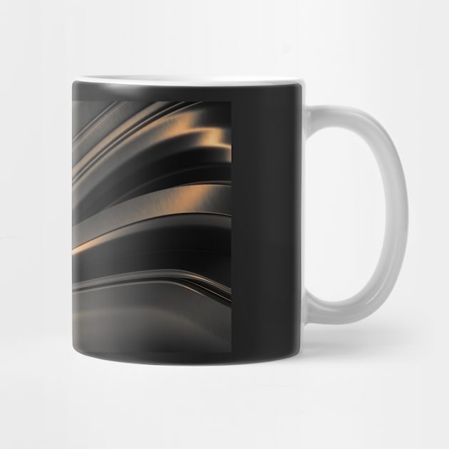 Dark Gold Abstraction by cinema4design